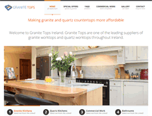 Tablet Screenshot of granitetops.ie